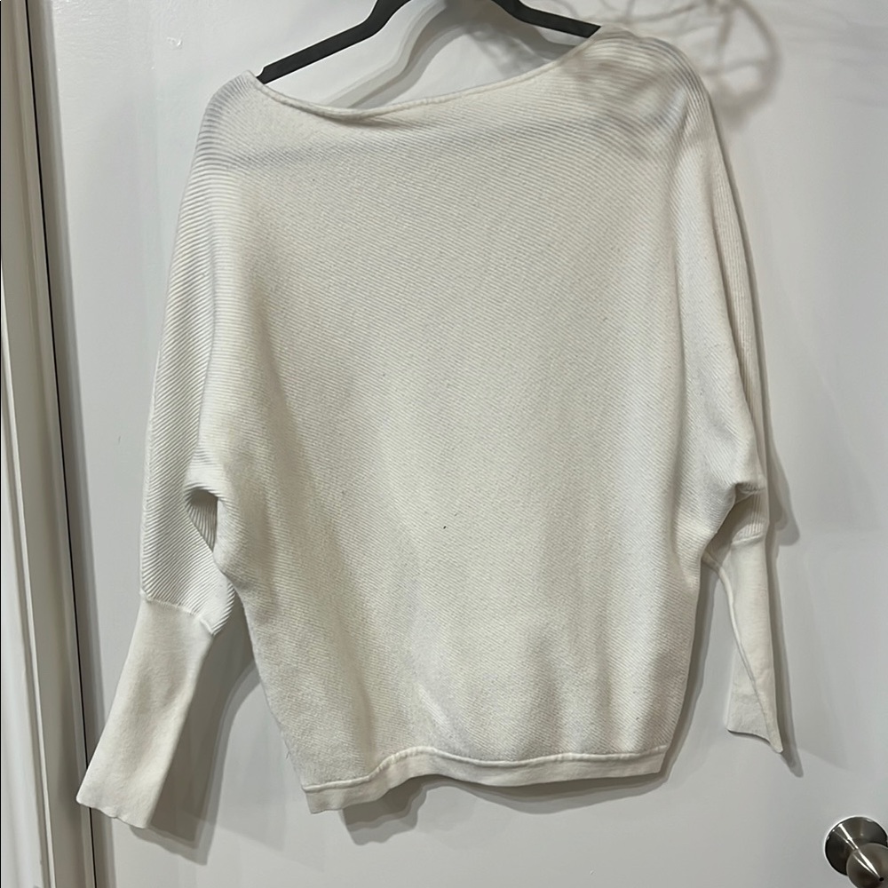 Amazon Off-the-Shoulder White Sweater
